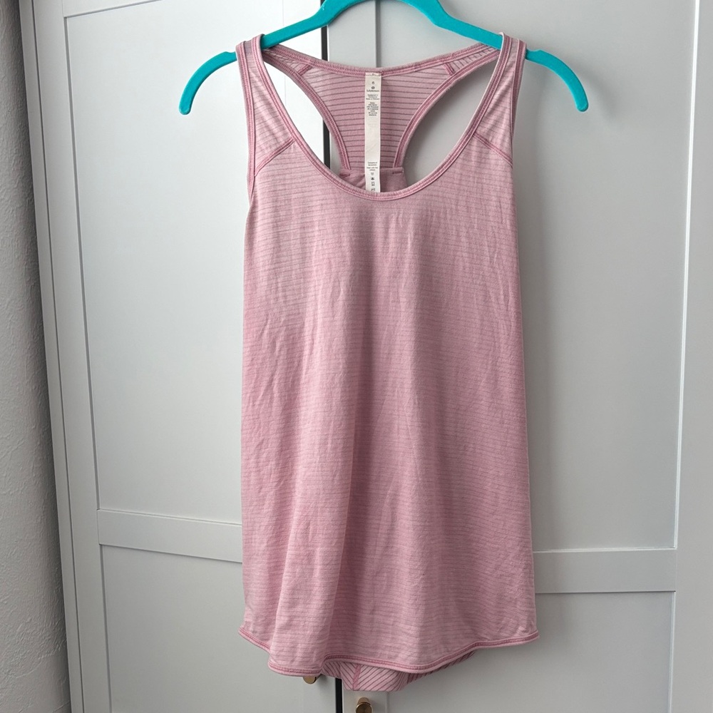 lululemon athletica Light Pink Racerback Tank